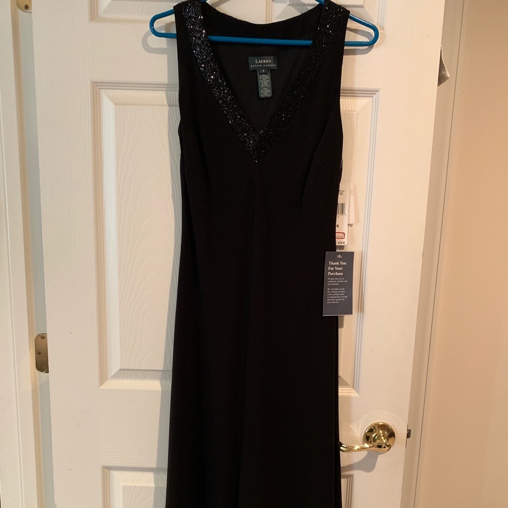 Sequined vneck gown